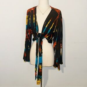 NEW Boho Beachy Tie-Dye Crop Top
